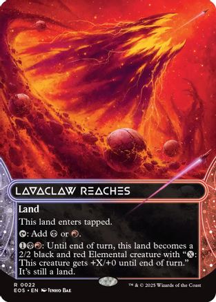 Lavaclaw Reaches (0022) (Borderless)  [Foil]  (EOE-022) - [Edge of Eternities] - Trinity Hobby