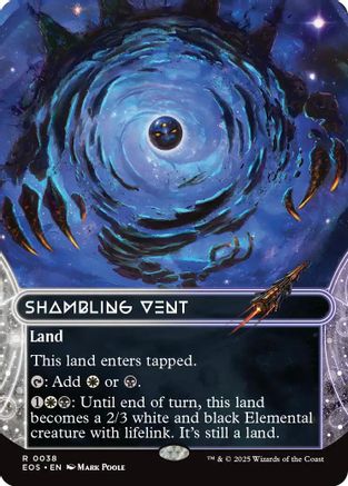 Shambling Vent (0038) (Borderless)  [Foil]  (EOE-038) - [Edge of Eternities] - Trinity Hobby