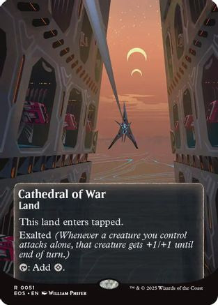Cathedral of War (0051) (Borderless)  (EOE-051) - [Edge of Eternities] - Trinity Hobby