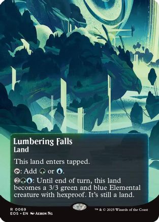 Lumbering Falls (0056) (Borderless)  (EOE-069) - [Edge of Eternities] - Trinity Hobby