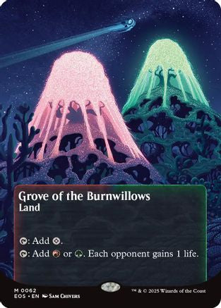 Grove of the Burnwillows (0062) (Borderless)  [Foil]  (EOE-062) - [Edge of Eternities] - Trinity Hobby