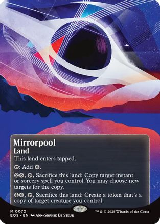 Mirrorpool (0072) (Borderless)  [Foil]  (EOE-072) - [Edge of Eternities] - Trinity Hobby