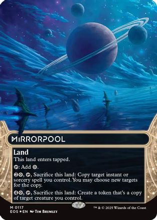 Mirrorpool (0117) (Borderless) (Galaxy Foil)  [Foil]  (EOE-117) - [Edge of Eternities] - Trinity Hobby