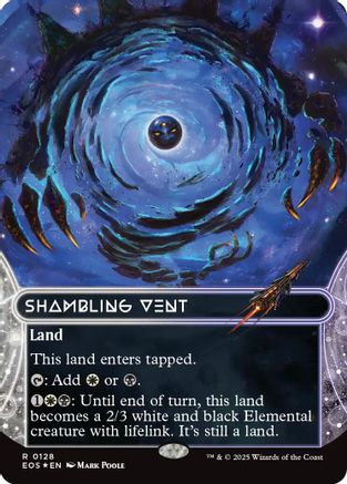 Shambling Vent (0128) (Borderless) (Galaxy Foil)  [Foil]  (EOE-128) - [Edge of Eternities] - Trinity Hobby
