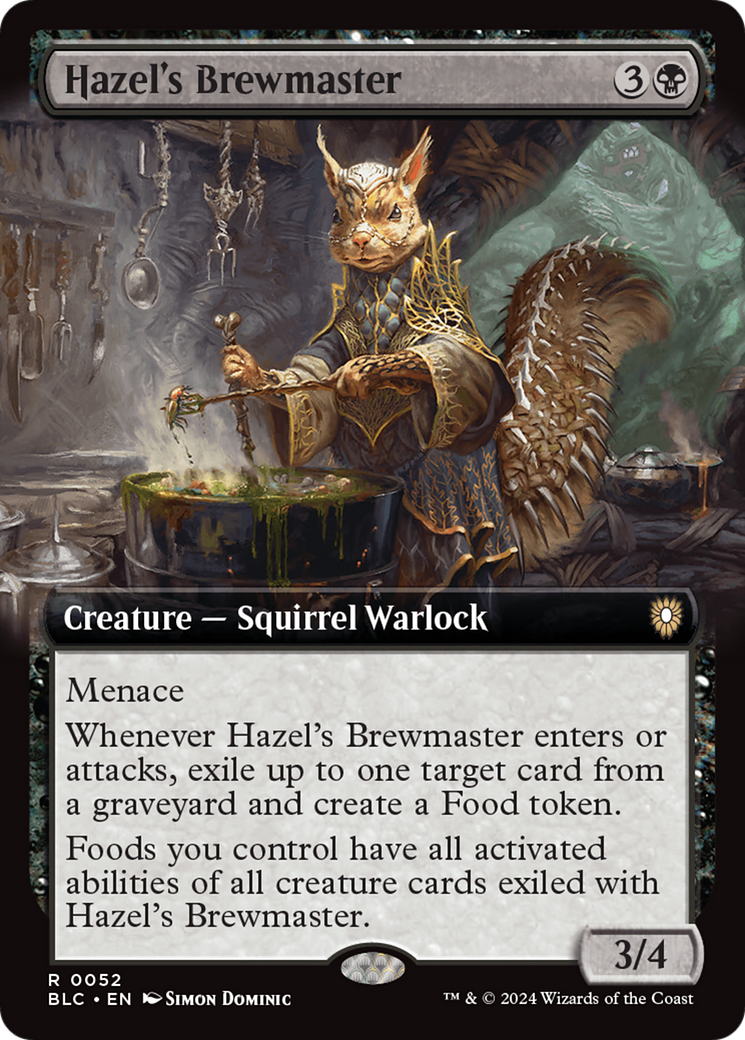 Hazel's Brewmaster (Extended Art) [Bloomburrow Commander] - Trinity Hobby