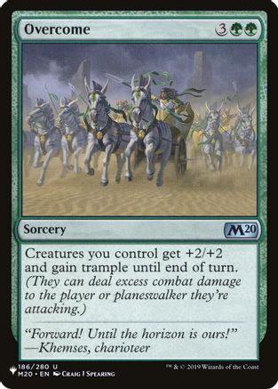 Overcome  (LIST-186) - [The List Reprints] - Trinity Hobby