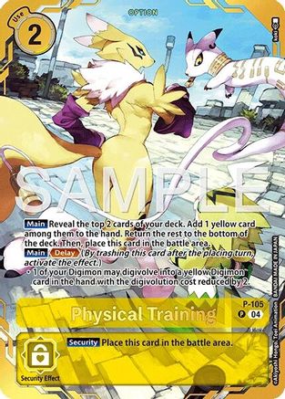 Physical Training (Premium Card Collection -Digimon Training Set-) (P-105) - [Digimon Promotion Cards] Foil