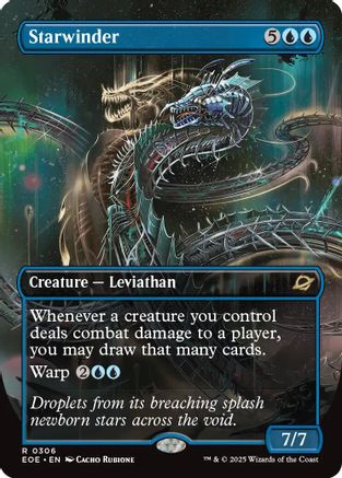 Starwinder (0306) (Borderless)  [Foil]  (EOE-306) - [Edge of Eternities] - Trinity Hobby