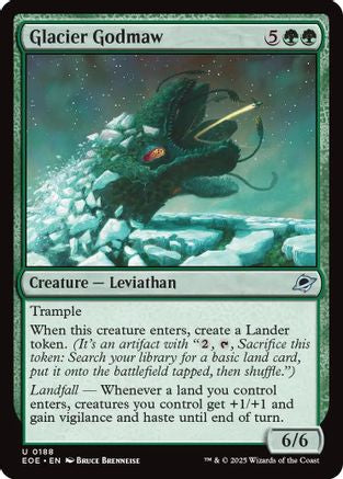 Glacier Godmaw  [Foil]  (EOE-188) - [Edge of Eternities] - Trinity Hobby