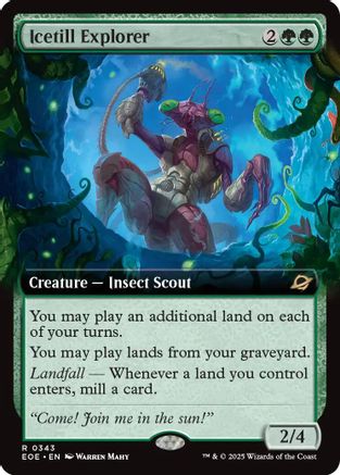 Icetill Explorer (Extended Art)  [Foil]  (EOE-343) - [Edge of Eternities] - Trinity Hobby