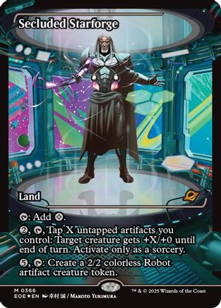 Secluded Starforge (Showcase) (Japanese)  [Foil]  (EOE-366) - [Edge of Eternities] - Trinity Hobby