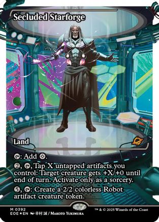 Secluded Starforge (Showcase) (Fracture Foil)  [Foil]  (EOE-392) - [Edge of Eternities] - Trinity Hobby
