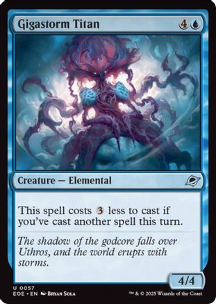 Gigastorm Titan  [Foil]  (EOE-057) - [Edge of Eternities] - Trinity Hobby