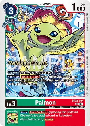 Palmon (BT22-044) - [Cyber Eden Release Event Cards] Foil - Trinity Hobby