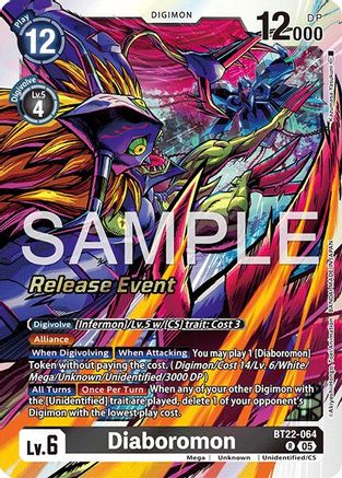 Diaboromon (BT22-064) - [Cyber Eden Release Event Cards] Foil - Trinity Hobby
