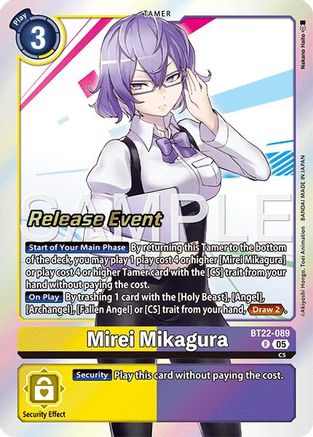 Mirei Mikagura (BT22-089) - [Cyber Eden Release Event Cards] Foil - Trinity Hobby