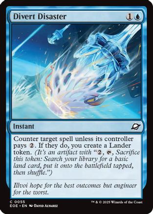 Divert Disaster  [Foil]  (EOE-055) - [Edge of Eternities] - Trinity Hobby