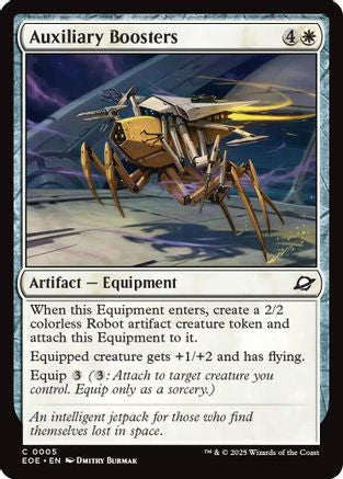 Auxiliary Boosters  [Foil]  (EOE-005) - [Edge of Eternities] - Trinity Hobby