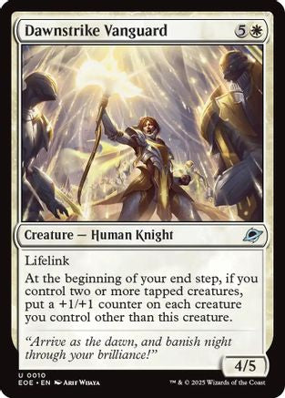 Dawnstrike Vanguard  [Foil]  (EOE-010) - [Edge of Eternities] - Trinity Hobby