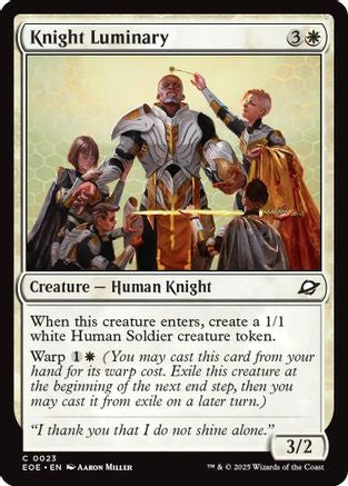 Knight Luminary  [Foil]  (EOE-023) - [Edge of Eternities] - Trinity Hobby