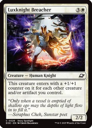 Luxknight Breacher  [Foil]  (EOE-026) - [Edge of Eternities] - Trinity Hobby