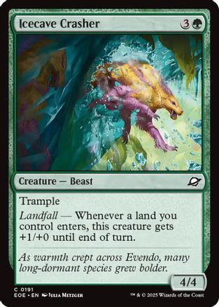 Icecave Crasher  [Foil]  (EOE-191) - [Edge of Eternities]