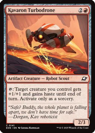 Kavaron Turbodrone  [Foil]  (EOE-141) - [Edge of Eternities] - Trinity Hobby