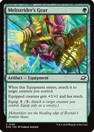 Meltstrider's Gear  [Foil]  (EOE-198) - [Edge of Eternities] - Trinity Hobby