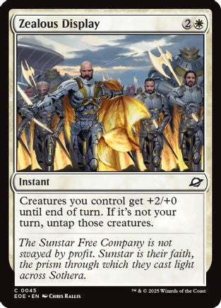 Zealous Display  [Foil]  (EOE-045) - [Edge of Eternities] - Trinity Hobby