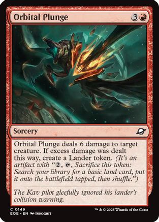 Orbital Plunge  [Foil]  (EOE-149) - [Edge of Eternities] - Trinity Hobby