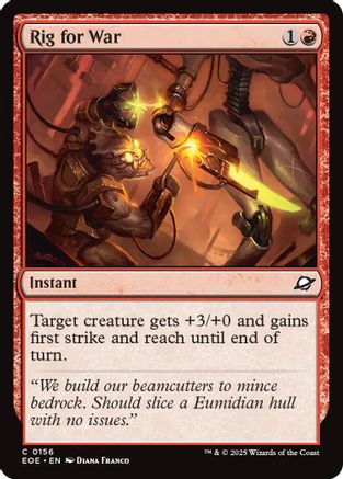 Rig for War  [Foil]  (EOE-156) - [Edge of Eternities] - Trinity Hobby