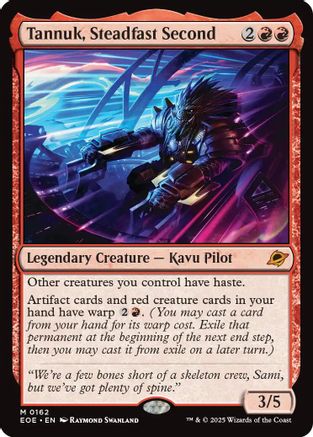 Tannuk, Steadfast Second  [Foil]  (EOE-162) - [Edge of Eternities] - Trinity Hobby