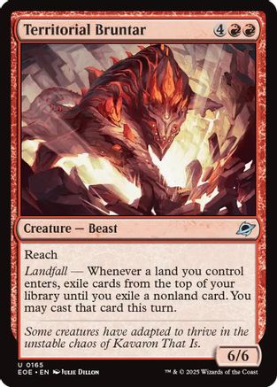 Territorial Bruntar  [Foil]  (EOE-165) - [Edge of Eternities] - Trinity Hobby