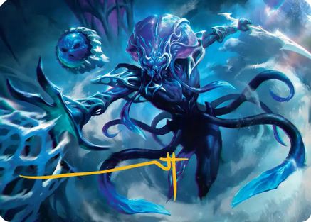 Illvoi Galeblade Art Card (Gold-Stamped Signature)  (AAEOE-007) - [Art Series: Edge of Eternities] - Trinity Hobby