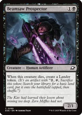 Beamsaw Prospector  [Foil]  (EOE-089) - [Edge of Eternities] - Trinity Hobby