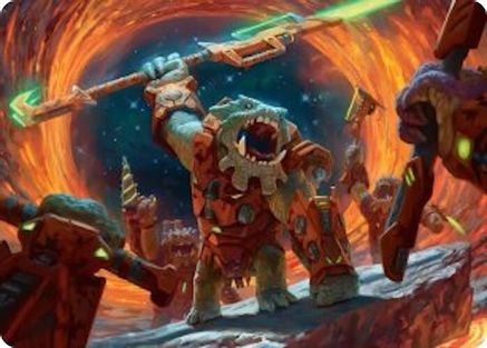 Frontline War-Rager Art Card  (AAEOE-016) - [Art Series: Edge of Eternities] - Trinity Hobby