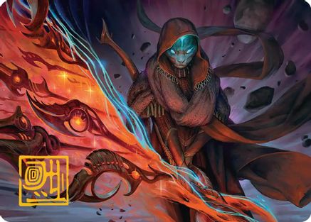 Weftstalker Ardent Art Card (Gold-Stamped Signature)  (AAEOE-020) - [Art Series: Edge of Eternities] - Trinity Hobby