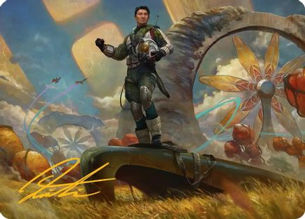 Galactic Wayfarer Art Card (Gold-Stamped Signature)  (AAEOE-021) - [Art Series: Edge of Eternities] - Trinity Hobby