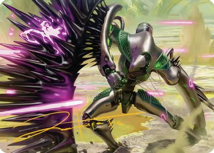 Tapestry Warden Art Card (Gold-Stamped Signature)  (AAEOE-023) - [Art Series: Edge of Eternities] - Trinity Hobby