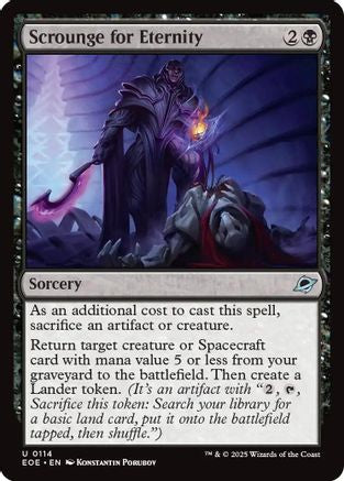 Scrounge for Eternity  [Foil]  (EOE-114) - [Edge of Eternities] - Trinity Hobby