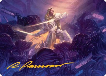 Syr Vondam, Sunstar Exemplar Art Card (Gold-Stamped Signature)  (AAEOE-025) - [Art Series: Edge of Eternities] - Trinity Hobby