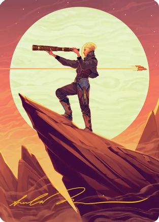Sami, Wildcat Captain Art Card (Gold-Stamped Signature)  (AAEOE-037) - [Art Series: Edge of Eternities] - Trinity Hobby