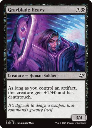 Gravblade Heavy  [Foil]  (EOE-102) - [Edge of Eternities] - Trinity Hobby