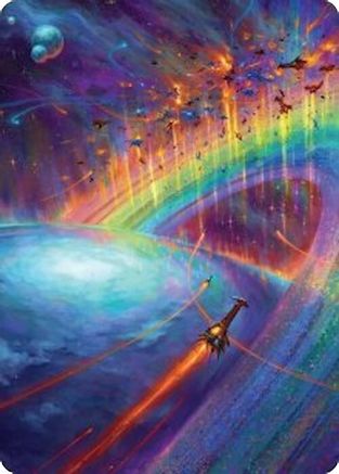 Cascading Cataracts Art Card (43/54)  (AAEOE-043) - [Art Series: Edge of Eternities] - Trinity Hobby