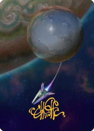 Reflecting Pool Art Card (Gold-Stamped Signature)  (AAEOE-046) - [Art Series: Edge of Eternities] - Trinity Hobby