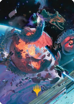 Scavenger Grounds Art Card (47/54) (Gold-Stamped Planeswalker Symbol)  (AAEOE-047) - [Art Series: Edge of Eternities] - Trinity Hobby
