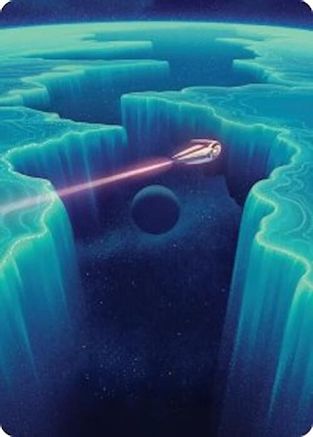 Cascading Cataracts Art Card (50/54)  (AAEOE-050) - [Art Series: Edge of Eternities] - Trinity Hobby