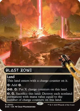 Blast Zone (0002) (Borderless)  (EOS-002) - [Edge of Eternities: Stellar Sights] - Trinity Hobby