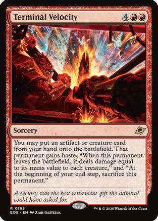 Terminal Velocity  [Foil]  (EOE-163) - [Edge of Eternities] - Trinity Hobby