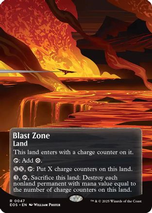 Blast Zone (0047) (Borderless)  (EOS-047) - [Edge of Eternities: Stellar Sights] - Trinity Hobby